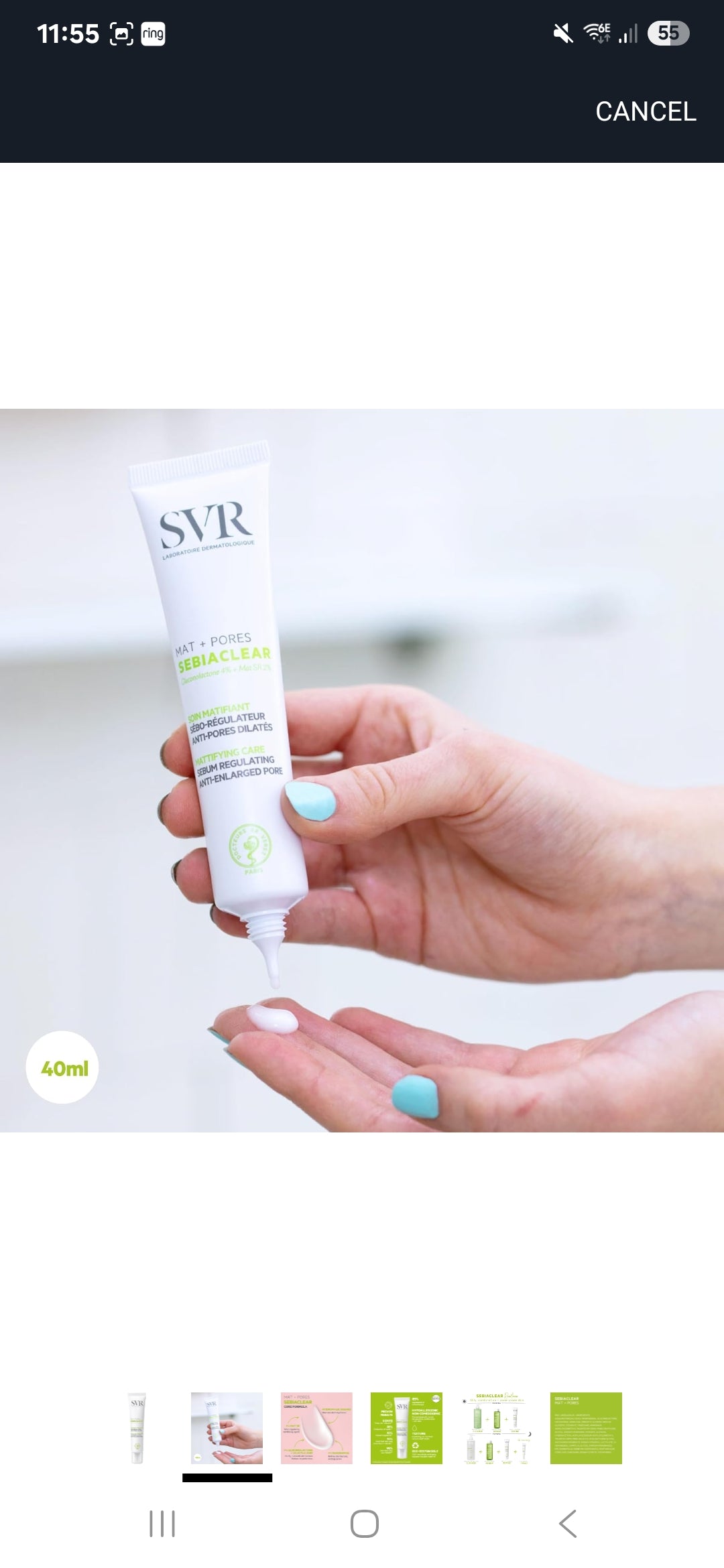 SVR Sebiaclear Mat + Pores Anti-Shine Pore Minimiser— 40ml