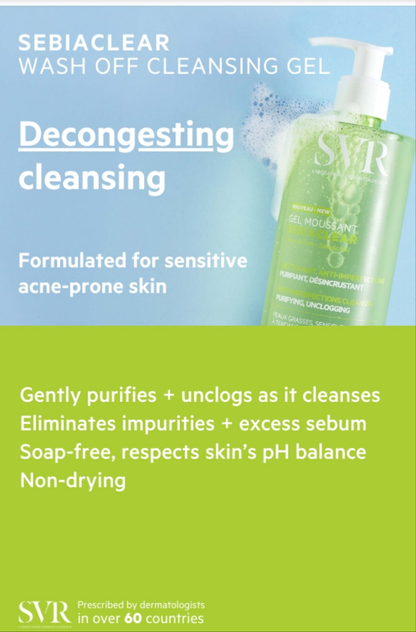 SVR SEBIACLEAR CLEANSING GEL 400ML