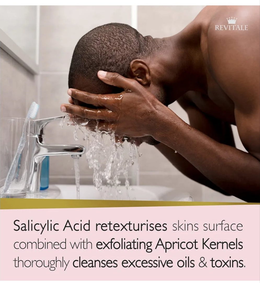 Revitale Salicylic Acid Scrub Soap, Pore Exfoliating, Softening Skin, Anti-Blemish