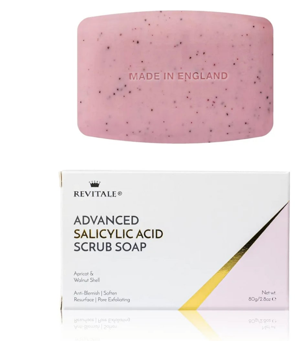 Revitale Salicylic Acid Scrub Soap, Pore Exfoliating, Softening Skin, Anti-Blemish