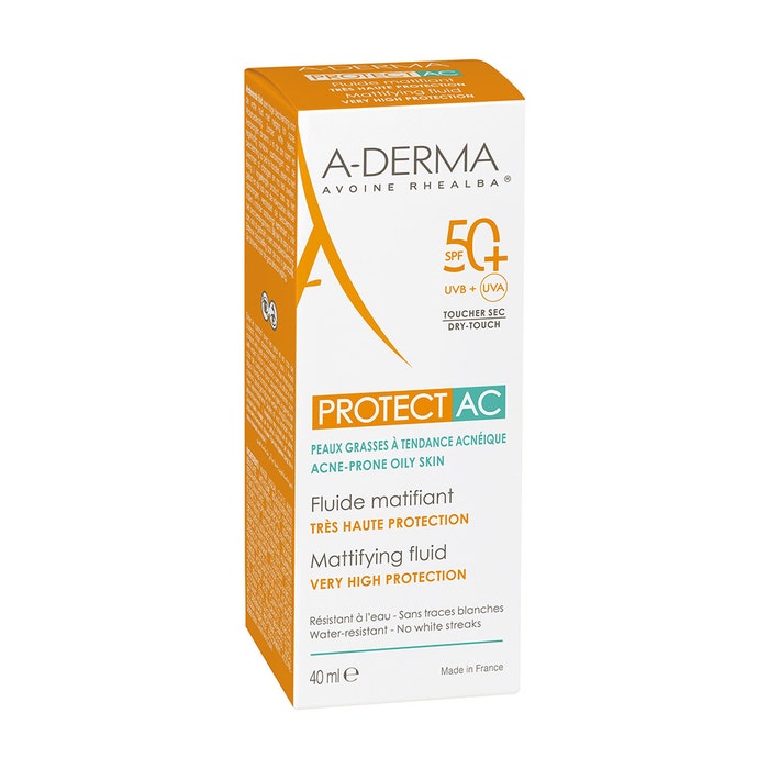 A_DERMA  sunscreen      Mattifying Fluid Spf 50 ( 40ML)