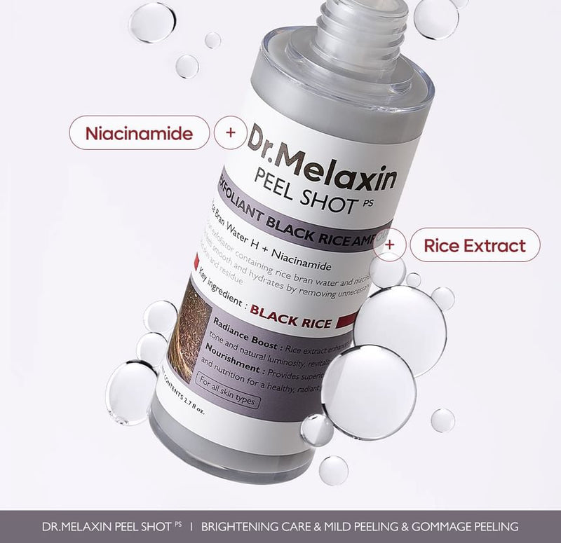 Dr.Melaxin
Peel Shot Exfoliant Black Rice Ampoule