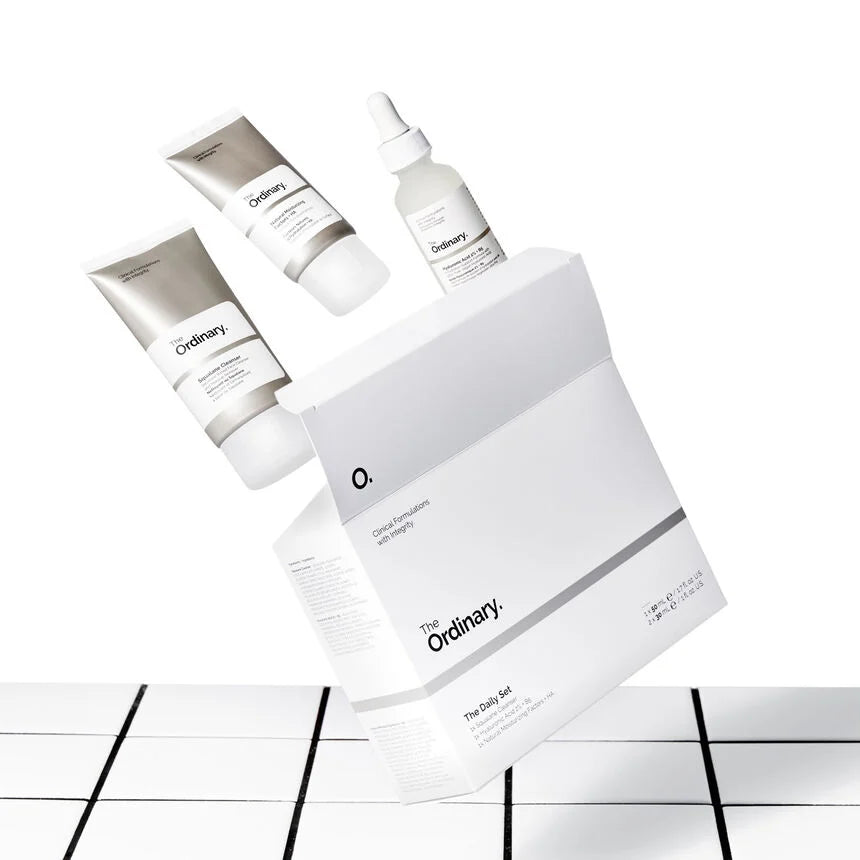 The Daily Set                   ( cleanser 50ml, hyarulonic acid 30ml; natural moisturizer +ha 30ml)