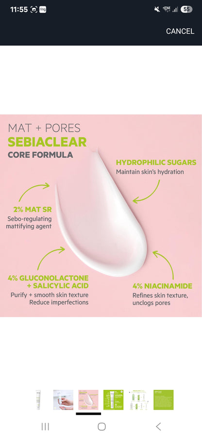 SVR Sebiaclear Mat + Pores Anti-Shine Pore Minimiser— 40ml